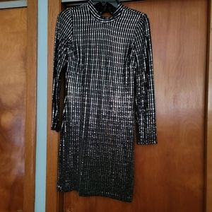 Black dress with beeding